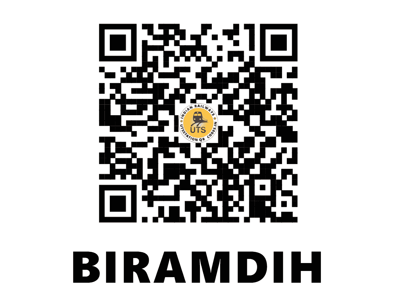 UTS QR Code for BIRAMDIH - BRMD - SE (WEST BENGAL)